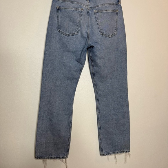 Agolde Mia Mid Rise Straight in Dimension - Picture 7 of 9